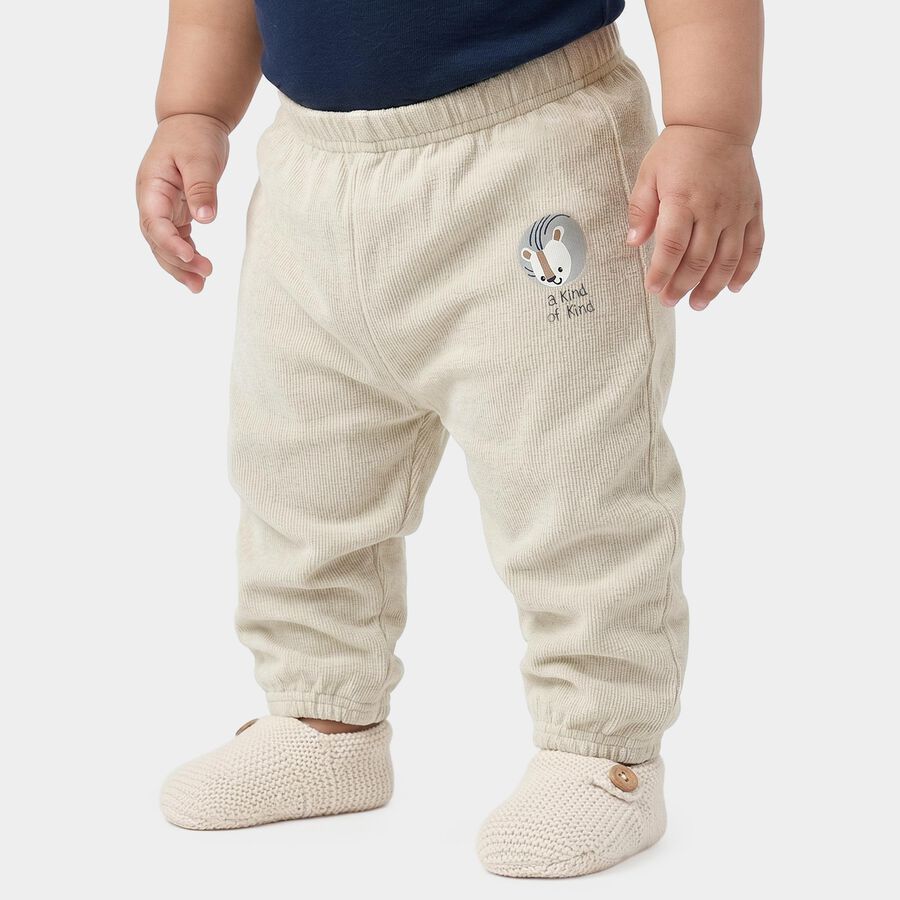 Infants' Light Grey Jogger Graphic Printed Pyjama, Light Grey, large