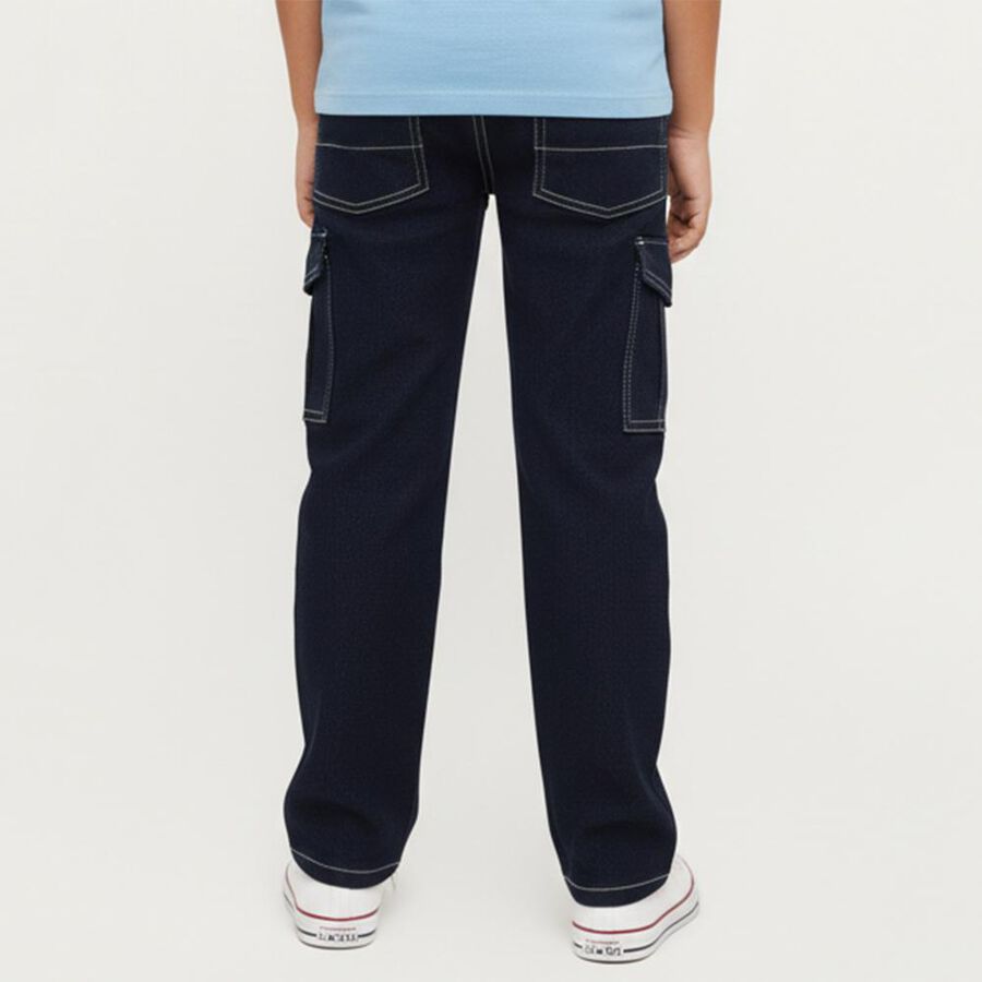 Girls' Jeans, गहरा नीला, large image number null