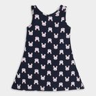 Girls' 100% Cotton Frock , नेवी ब्लू, small image number null