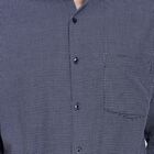 Cotton Solid Formal Shirt, Navy Blue, small image number null