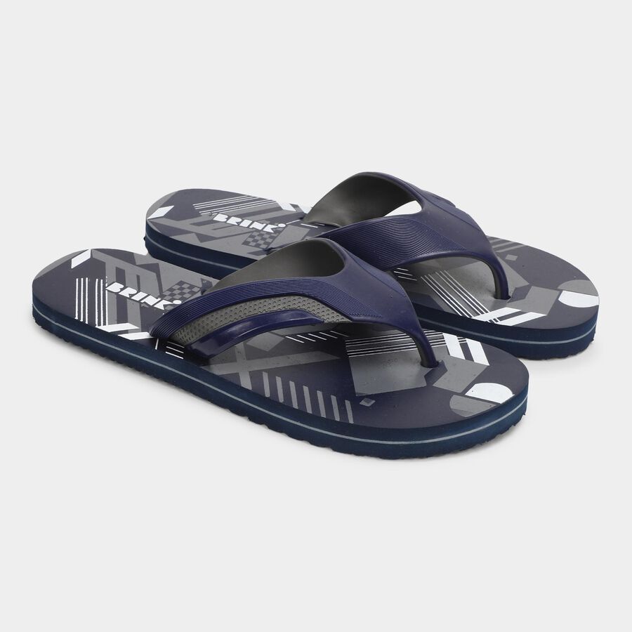 Men's Slipper, Blue, large image number null