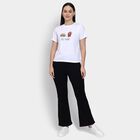 Ladies' Round Neck T-Shirt , White, small
