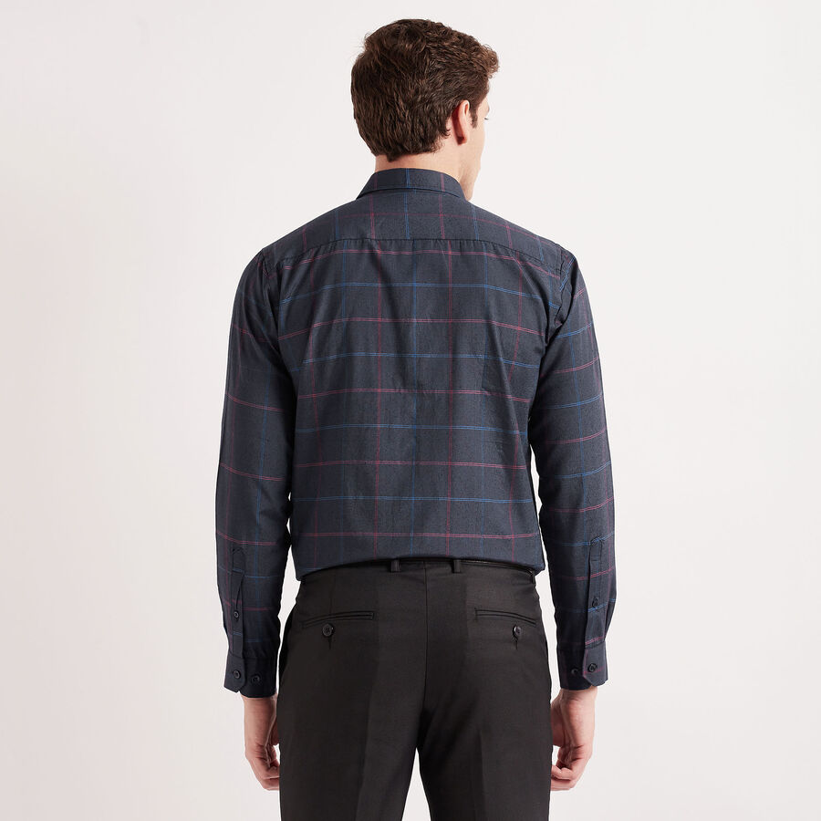 Checks Casual Shirt, Navy Blue, large image number null