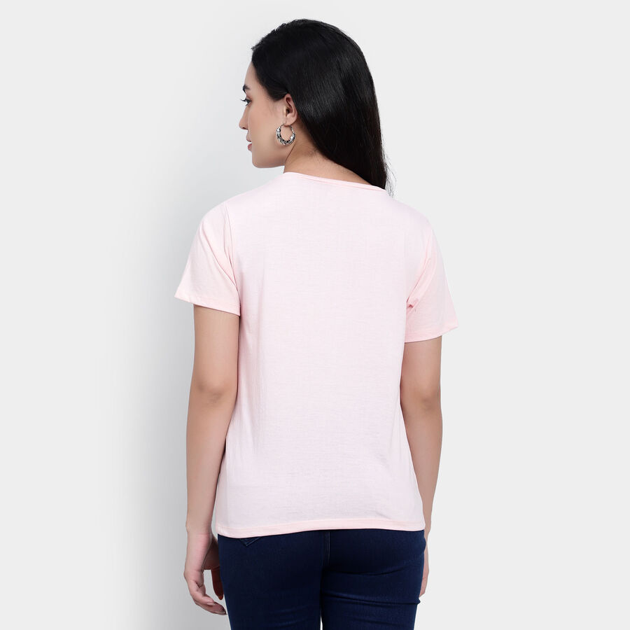 Round Neck T-Shirt, Light Pink, large image number null
