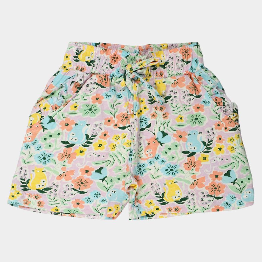 Girls' Shorts, White, large