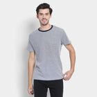 Men's Round Neck Half Sleeves T-Shirt , Navy Blue, small image number null