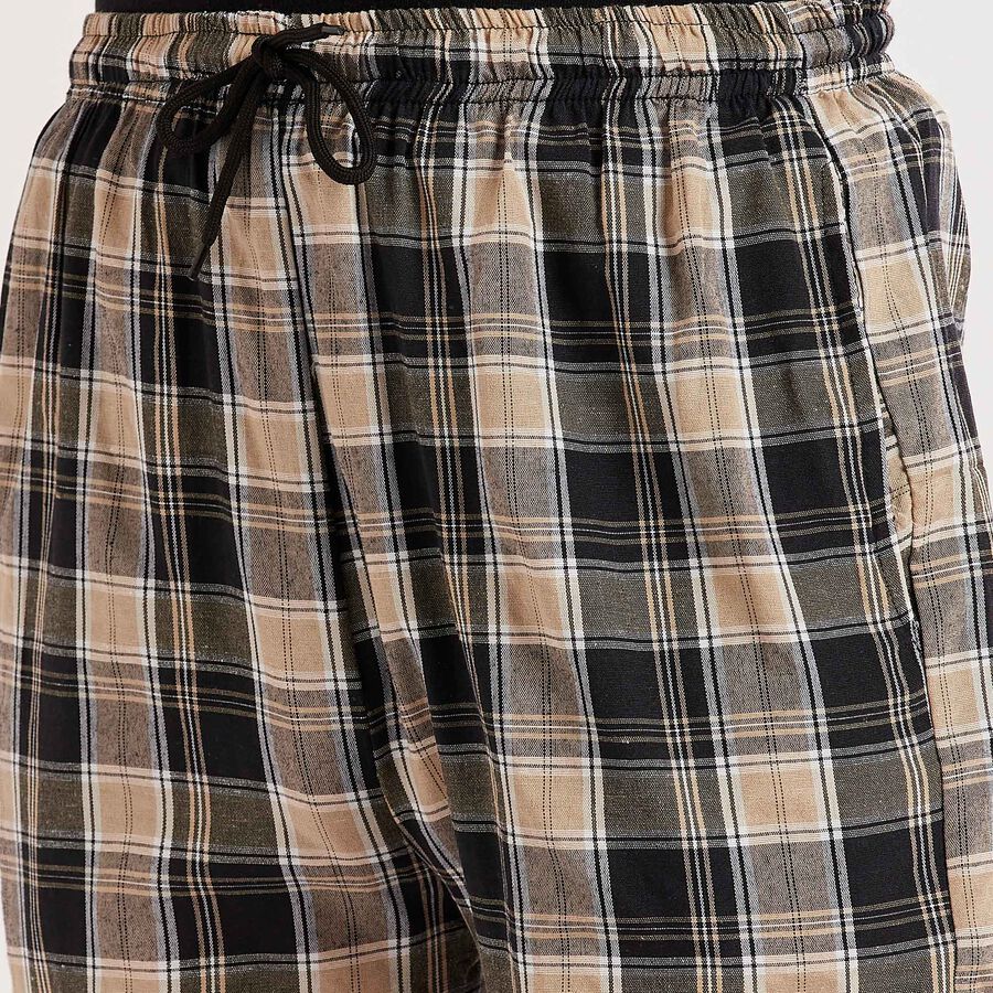 Checks Track Pants, Beige, large image number null