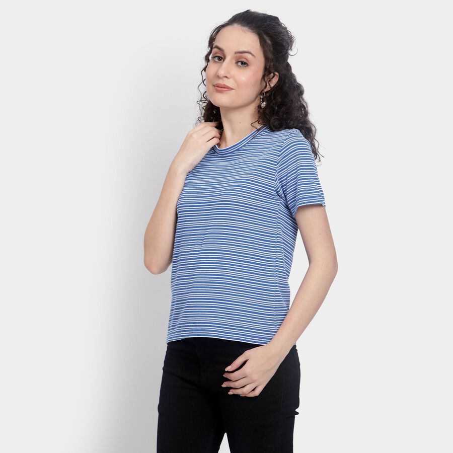 Ladies' Round Neck T-Shirt , Royal Blue, large image number null