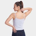 Women's Light Blue Scoop Neck Camisole Slip, हल्का नीला, small