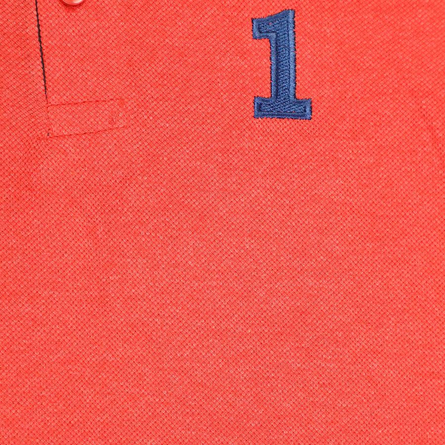 सॉलिड टी-शर्ट, लाल, large image number null