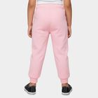 Girls' Pink Regular Fit Teddy Bear Printed Pyjama, हल्का गुलाबी, small