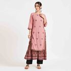 Embroidered Kurta, Peach, small image number null