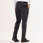 Men's Slim Fit Casual Trousers , गहरा ग्रे, small image number null
