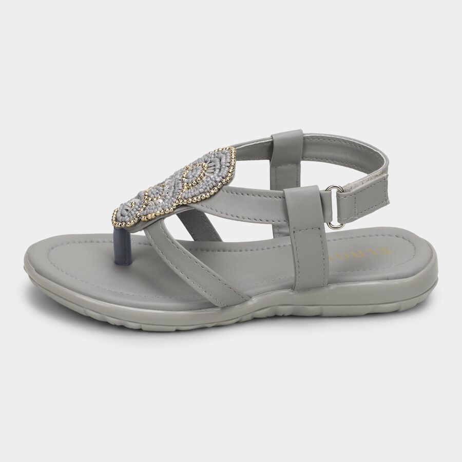 Girls' Sandal, Grey, large image number null