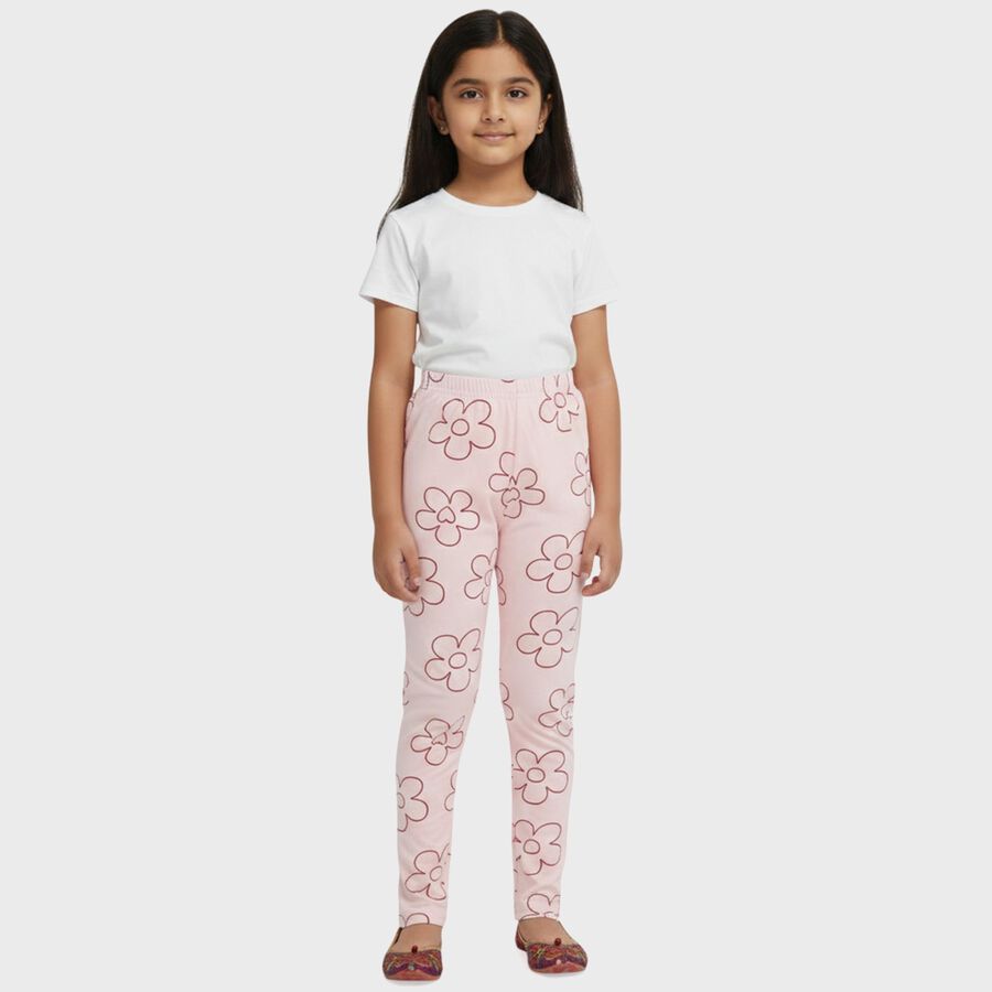 Girls' Pyjama, हल्का गुलाबी, large