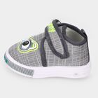 Boys' Grey Velcro Strap Sneakers, Grey, small