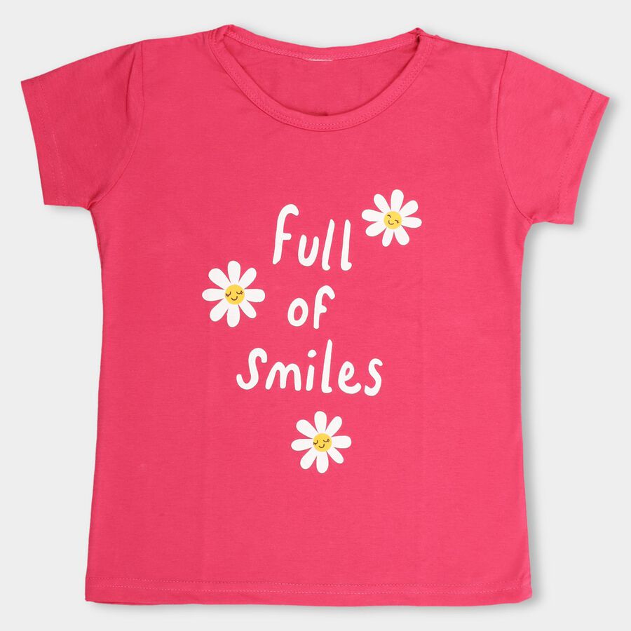 Girls' T-Shirt , Fuchsia, large image number null