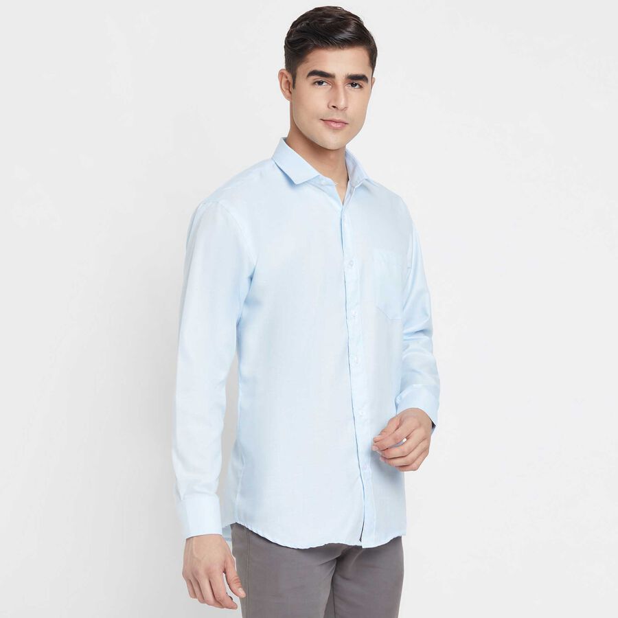 Solid Formal Shirt, Light Blue, large image number null