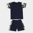 Infant Boys' 100% Cotton Baba Suit, Navy Blue, small image number null