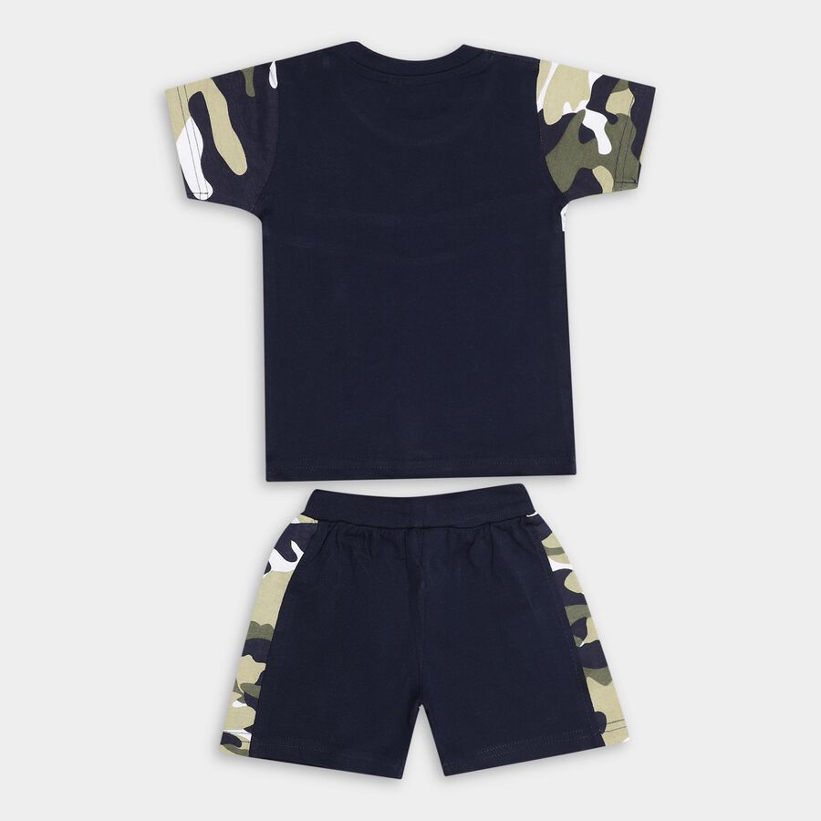Infant Boys' 100% Cotton Baba Suit, Navy Blue, large image number null