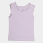 Girls' 100% Cotton Spaghetti Vest , Lilac, small image number null