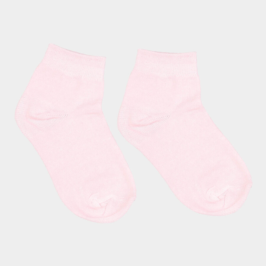 Girls Solid Basic Socks, Light Pink, large image number null