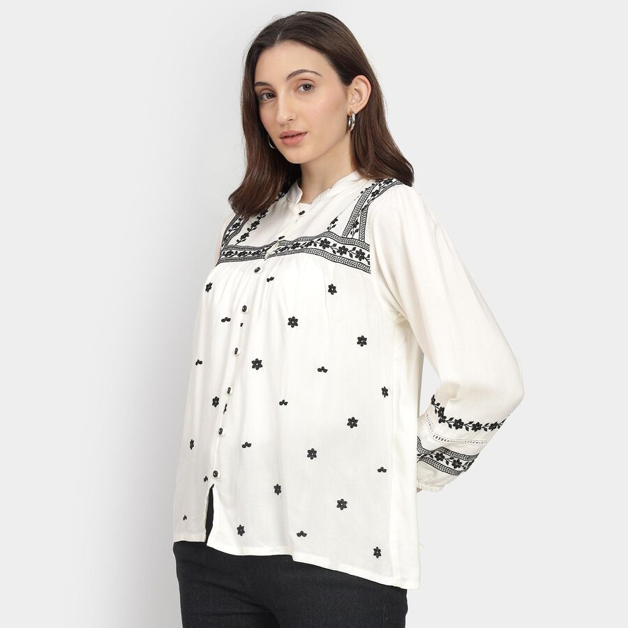 Ladies' Shirt, ऑफ व्हाइट, large image number null