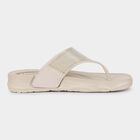 Women's Light Beige Slip-On Casual Slippers, गहरा पीला, small
