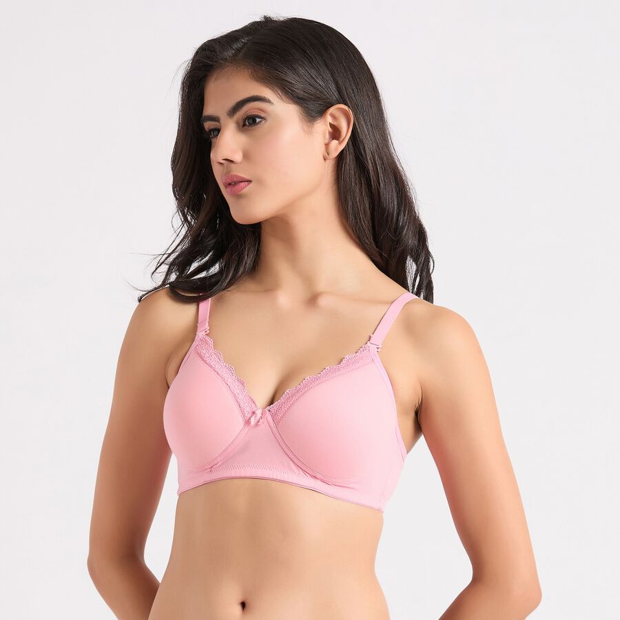 Ladies' Padded Bra, Light Pink, large image number null
