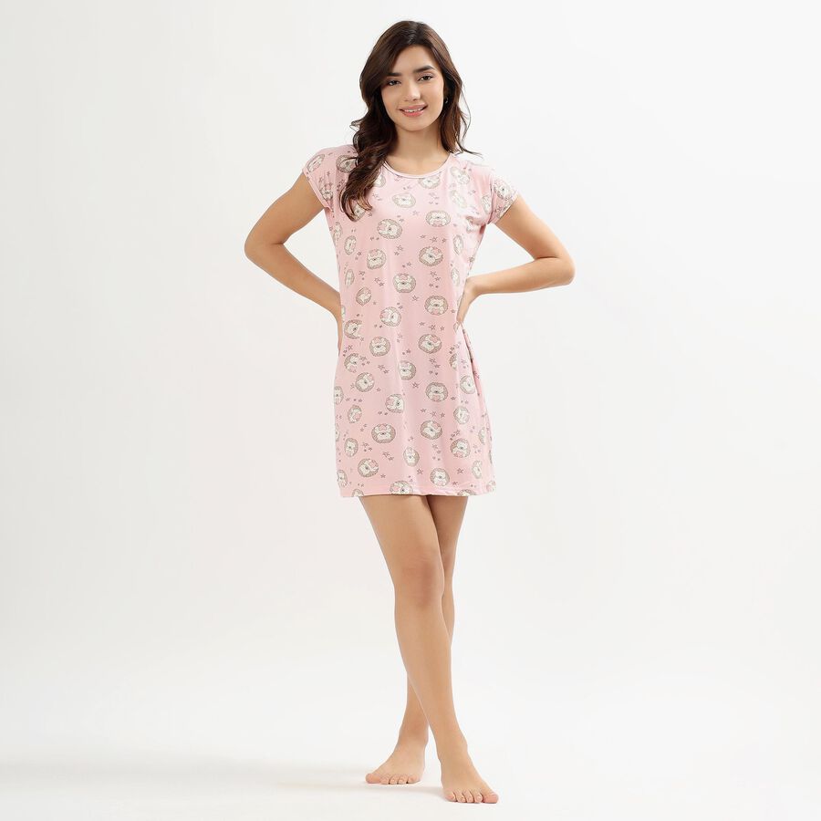 Ladies' Nighty, Light Pink, large image number null