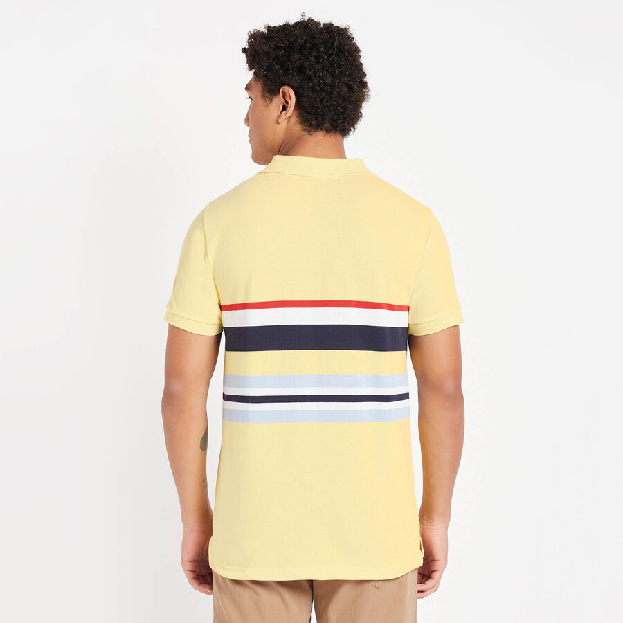 स्ट्राइप्स पोलो शर्ट, पीला, large image number null