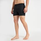 Men's 100% Cotton Boxers , काला, small