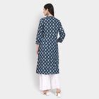 Ladies' Kurta , गहरा नीला, small
