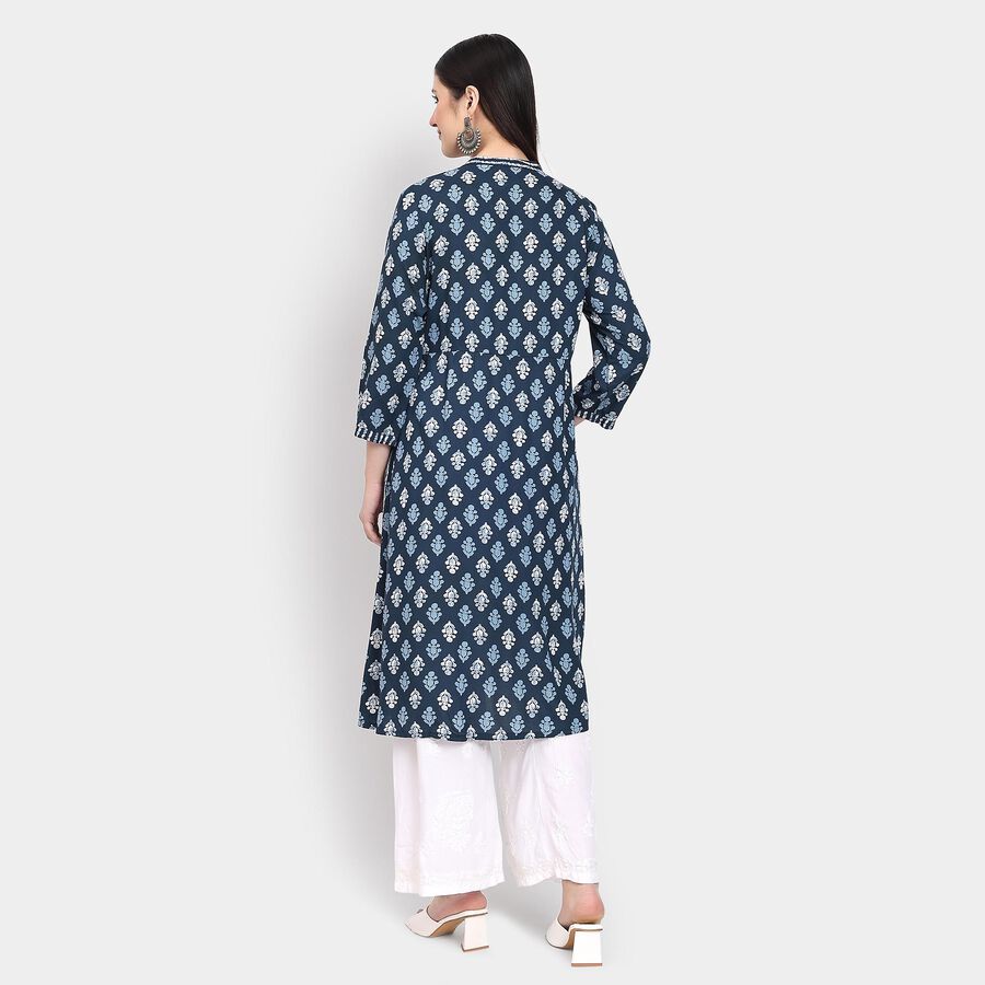 Ladies' Kurta , गहरा नीला, large