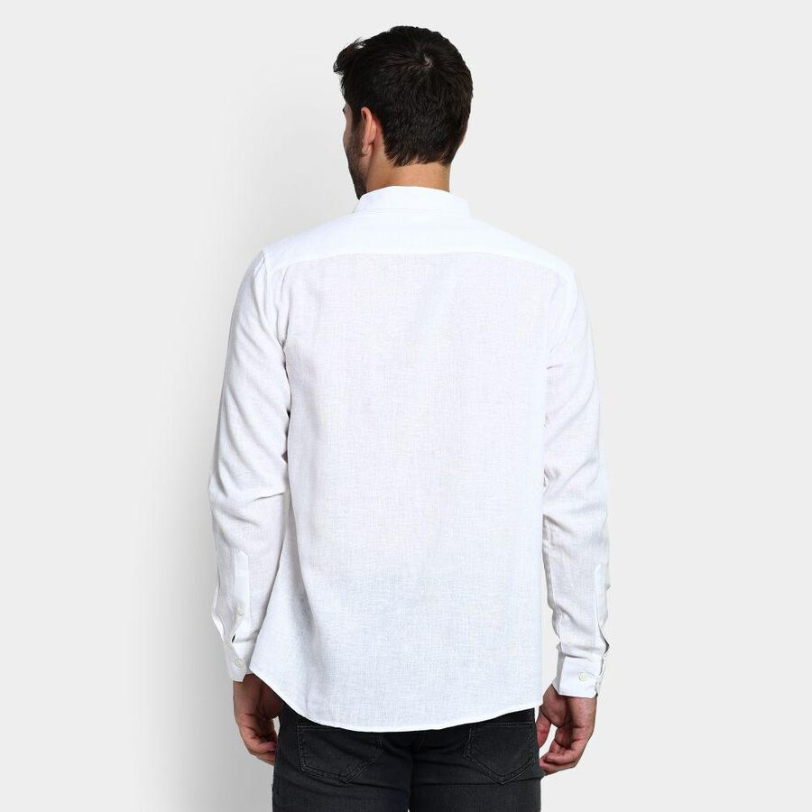 Men's 100% Cotton Casual Shirt , White, large image number null