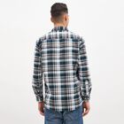 Men's Dark Teal Green Cotton Full Sleeve Spread Collar Classic Shirt, Teal Blue, small