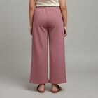 Girls' Dusty Rose Wide-Leg Textured Pyjama, गुलाबी, small image number null