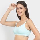 Ladies' 100% Cotton Non-Padded Bra, एक्वा, small image number null