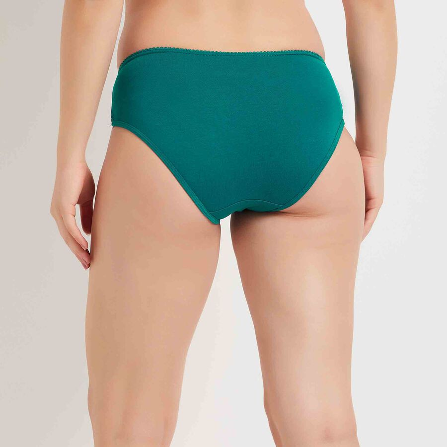 Cotton Solid Panty, Teal Blue, large image number null