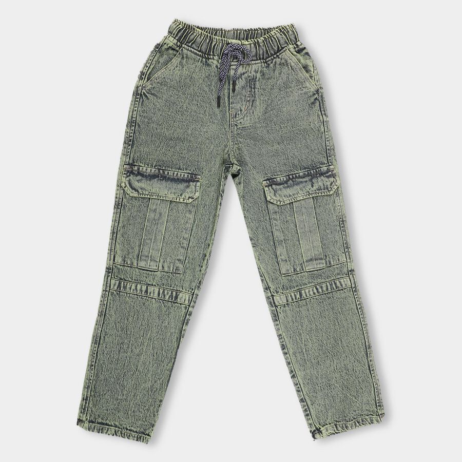 Boys' 100% Cotton Jeans , चारकोल, large image number null