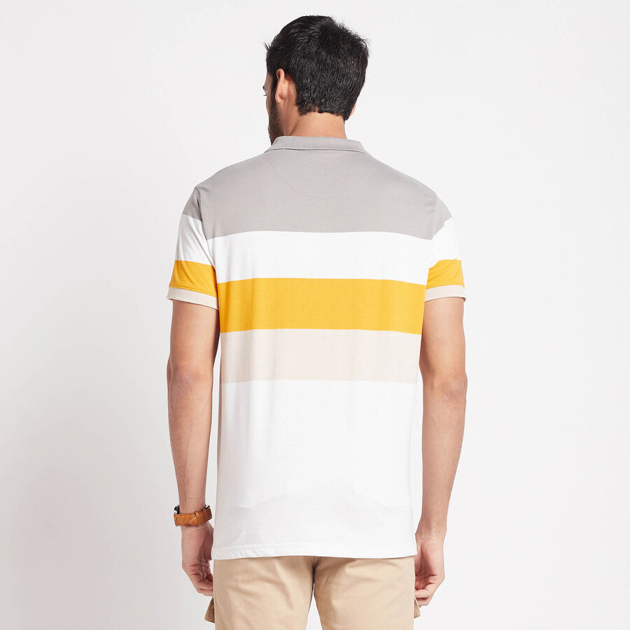 Stripes Polo Shirt, White, large image number null