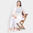 Ladies' 100% Cotton Kurta, ऑफ व्हाइट, small image number null