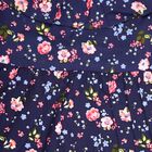 Girls' 100% Cotton Frock, Navy Blue, small image number null