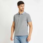 Solid Polo Shirt, Light Grey, small image number null
