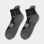 Men's Black and Gray Regular Fit Ankle-Length Socks Pack of 3, नेवी ब्लू, small image number null