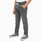 Boys' Muted Charcoal Grey Regular Fit Elastic Waist Jeans, हल्का ग्रे, small image number null