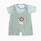 Infants' 100% Cotton Baba Suit, हल्का हरा, small image number null