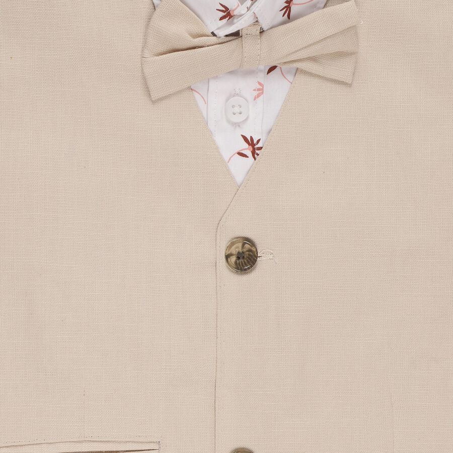 Boys White Cotton Classic Collar Casual Shirt, गुलाबी, large
