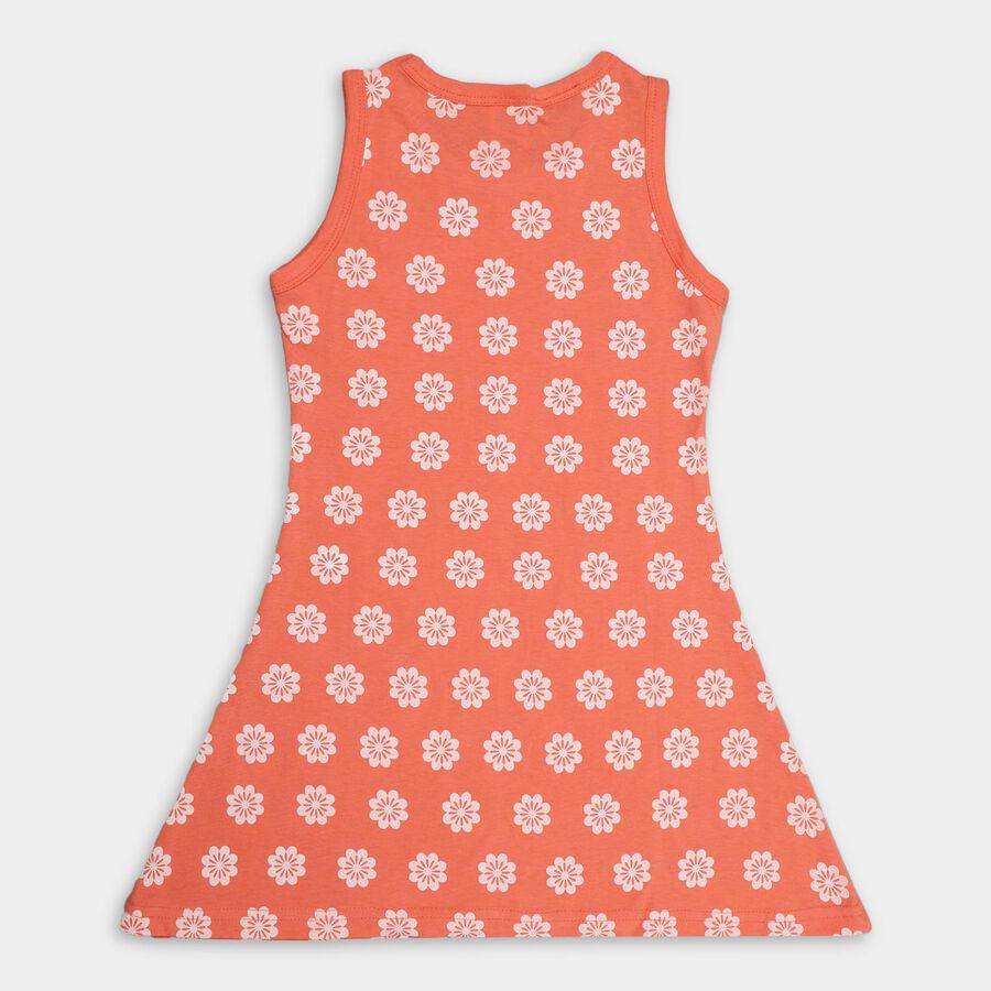 Girls' Frock , Coral, large