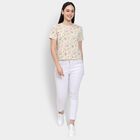 Ladies' Round Neck T-Shirt , गहरा पीला, small